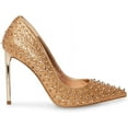 thumbnail image 2 of Steve Madden Various Rose Gold Sexy Stiletto Rhinestone Embellished Studded Pump (11, ROSE GOLD), 2 of 3