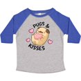 thumbnail image 3 of Inktastic Valentines Day Pugs & Kisses with Hearts Boys or Girls Toddler T-Shirt, 3 of 5