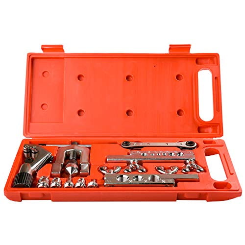 Wostore Flaring Swage Tool Kit for Copper Plastic Aluminum Pipe With