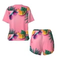 thumbnail image 5 of Lsque Summer Fruits And Sunglasses Women's Short-Sleeved Pajama Set - 2 Piece Soft and Lightweight Sleepwear Set-X-Large, 5 of 9