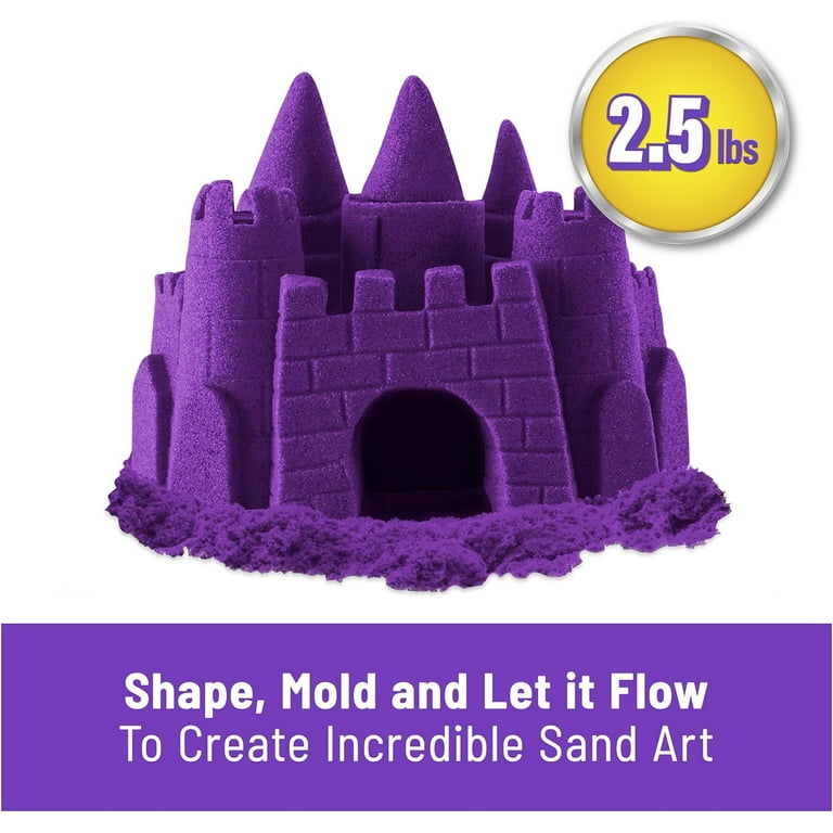 Kinetic Sand, Purple Play Sand, Moldable Sensory Toys for