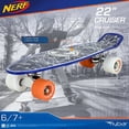thumbnail image 3 of Flybar 22 inch Plastic Cruiser Skateboard, Non-Slip Deck, Boys and Girls Ages 6 and up, Blue Lines, 3 of 5