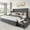 Light Grey, variant on Breltam Queen Size Bed Frame with 4 Storage Drawers, Wingback Tufted Headboard, LED Lights, Light Grey Velvet Upholstered Platform Bed, No Box Spring Needed