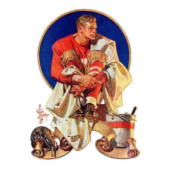 Marmont Hill Football Hero by J.C. Leyendecker Painting Print on Canvas