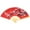 Red, variant on Eease Flower Folding Wall Fan Giant Fan Wall Decor Ornament Chinese Traditional Fan