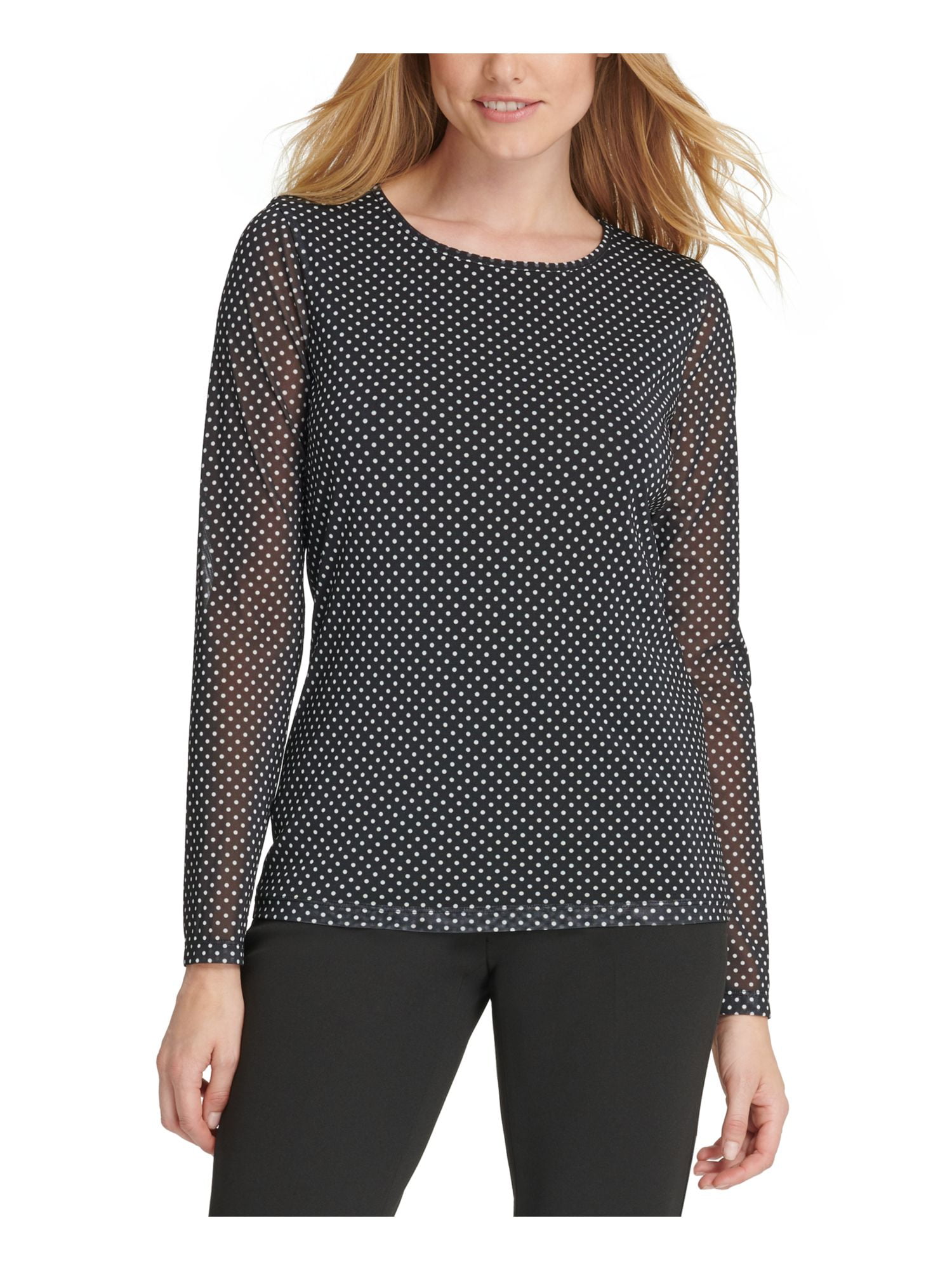 long sleeve black evening top