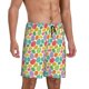 thumbnail image 2 of Balery colorful easter eggs Pantalones cortos de pijama de punto de algodón para hombre con cinturilla y bolsillos-XX-Large, 2 of 6