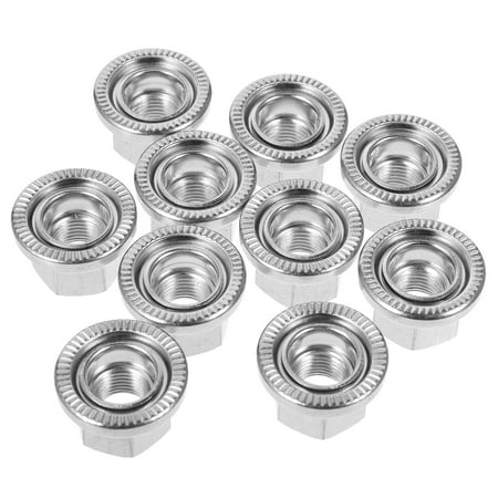 

10 Pcs Dead Fly Hub Screw Nut Flange Front and Rear Screws (3/8) 10pcs Bikes Nuts For Hubs Flanged Axle Accessory