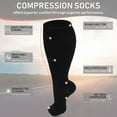 thumbnail image 4 of 3 Pairs Plus Size Compression Socks for Women and Men Wide Calf Extra Knee High Support for Circulation, 4 of 5