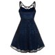 thumbnail image 4 of De Vestido gótico sexy sin mangas con estampado de encaje a la moda para mujer, 4 of 6