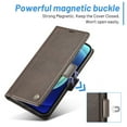 thumbnail image 5 of SaniMore for iPhone 15 Pro Max 6.7" 2023 Case, PU Leather Magnetic Flip Folio Shell with Card Holders RFID Blocking Kickstand Shockproof TPU Case Magnetic Closure Business Cover, Coffee, 5 of 13