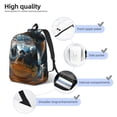 thumbnail image 5 of Daiia Realistic Cute Sea Turtle Vintage Canvas Backpack for Men and Women ,Hiking Backpack,Travel Laptop Bag for School,Large Capacity Backpack-Small, 5 of 8