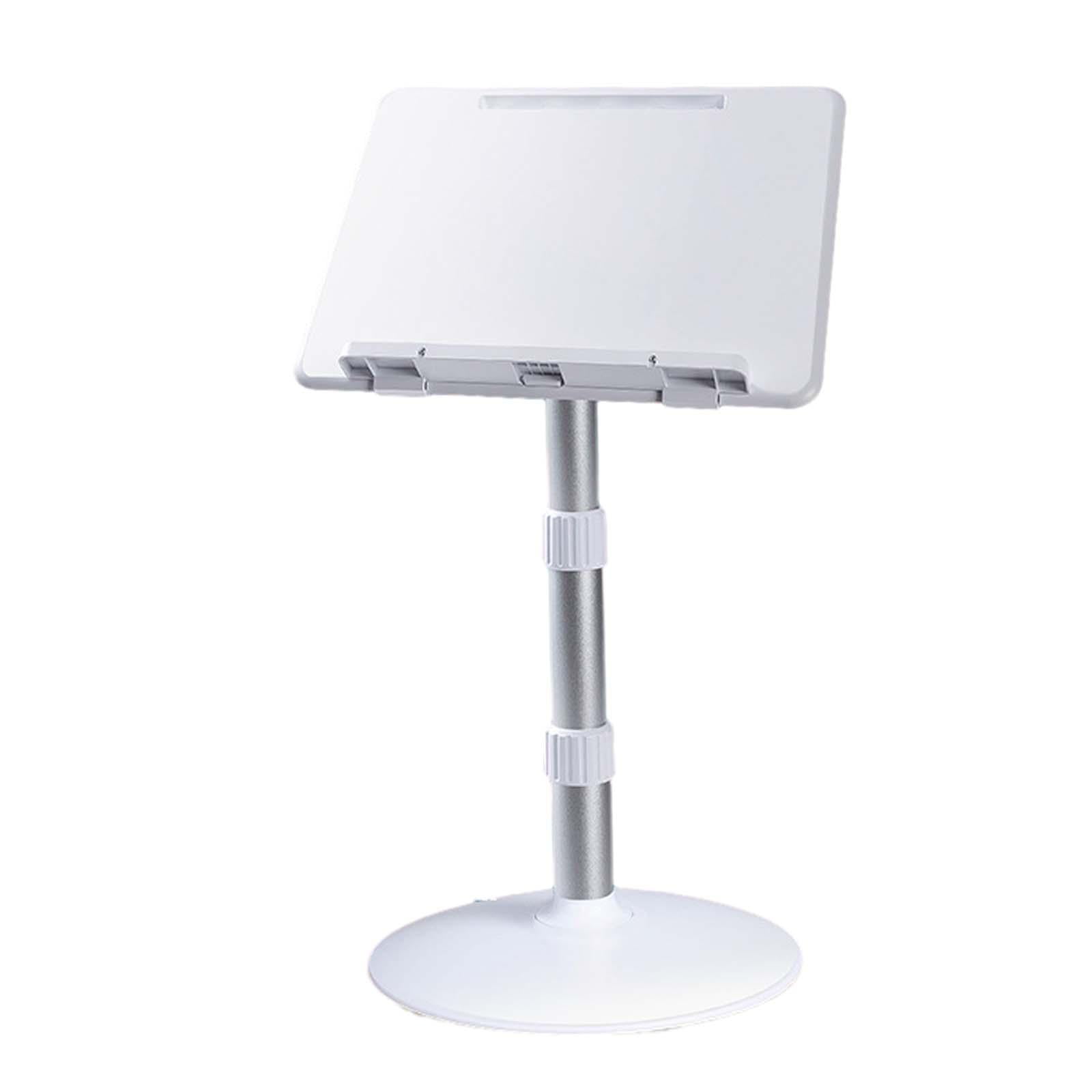 Book Stand for Reading, Book Holder Stand, Portable Laptop Holder, Adjustable Height Angle Hands Free Holder for Music Score/ Recipe/Magazine
