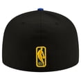 thumbnail image 4 of Men's New Era Black/Royal Golden State Warriors 2-Tone 59FIFTY Fitted Hat, 4 of 6