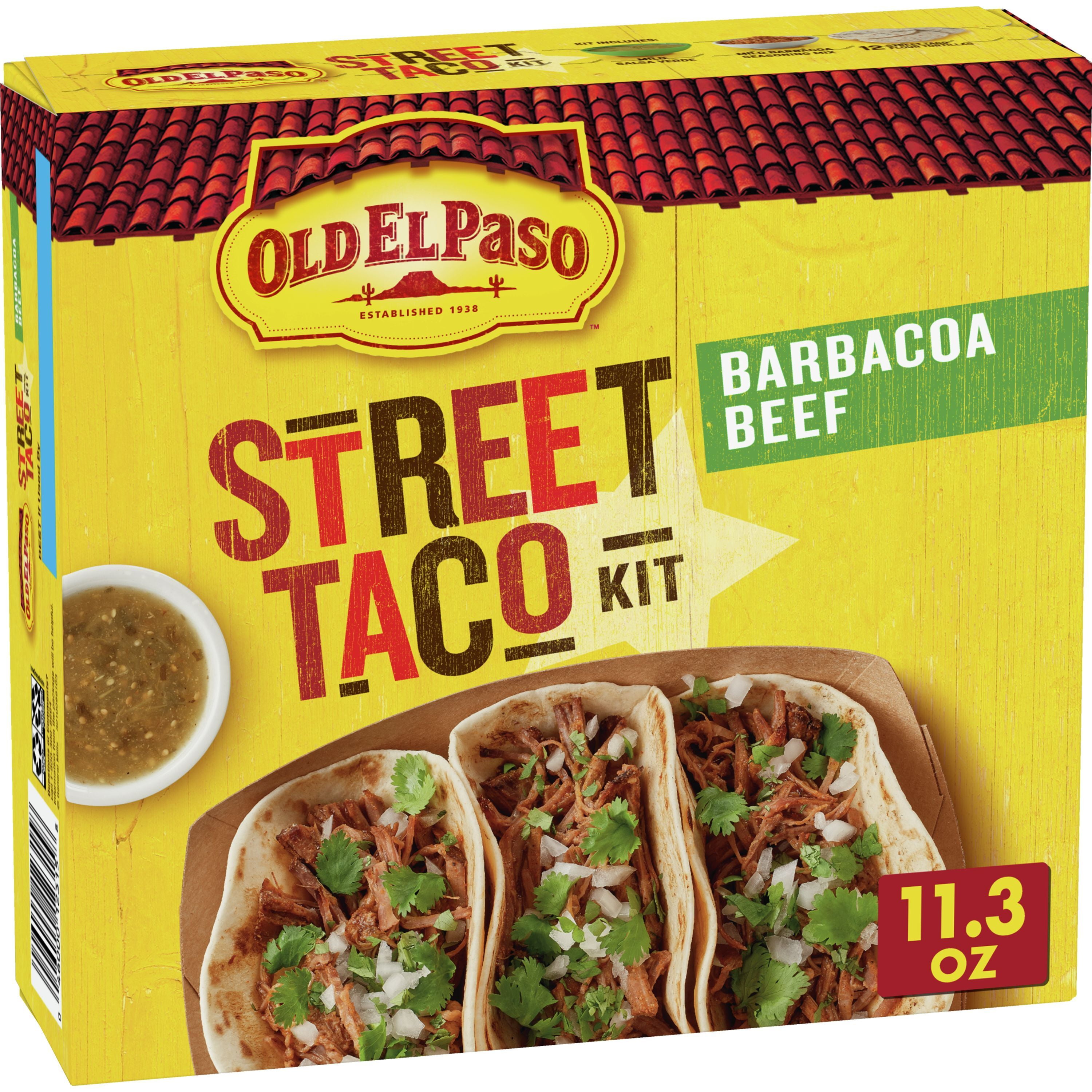 Old El Paso Street Taco Kit, Barbacoa Beef, 11.3oz