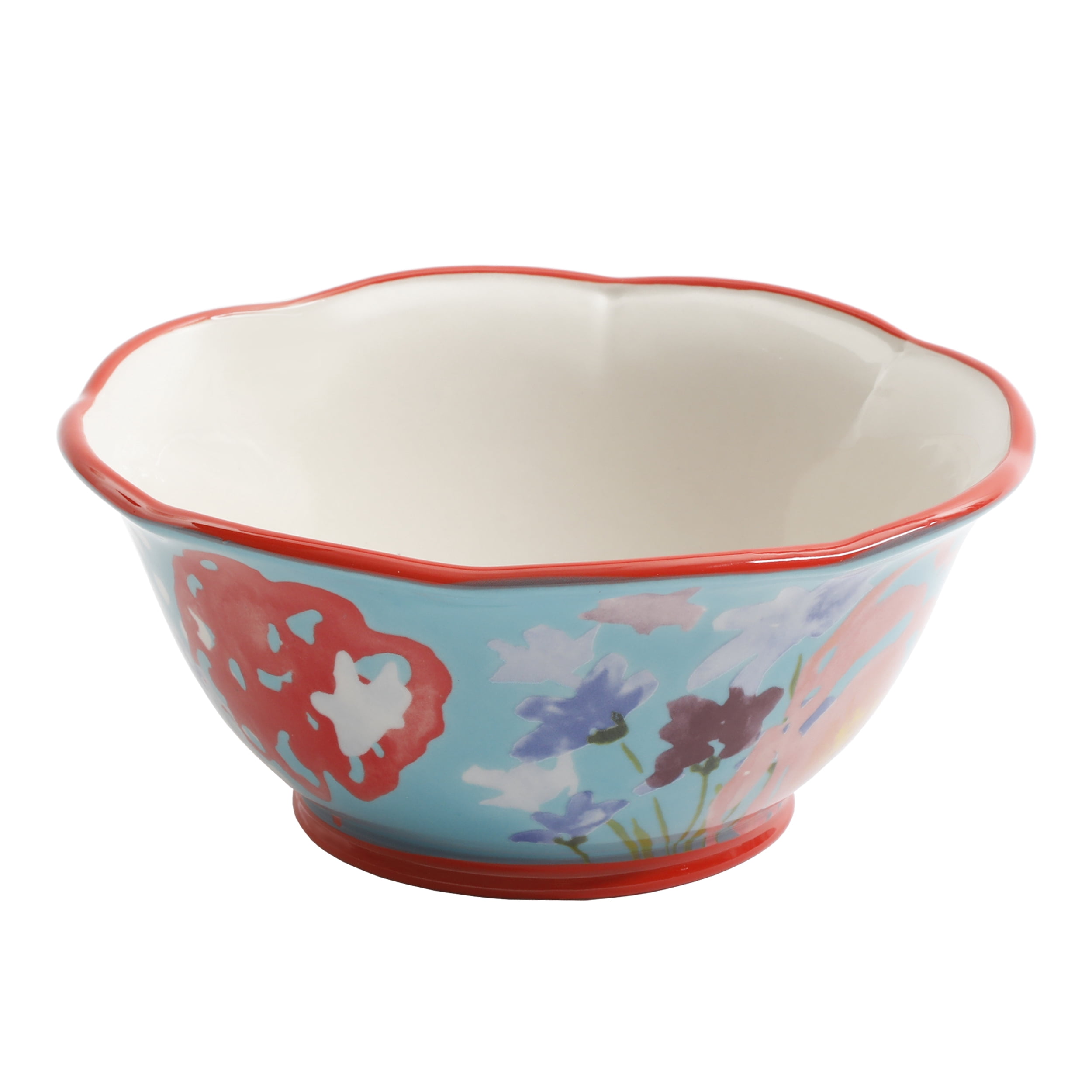 The Pioneer Woman Celia 4-Piece Bowl Set, Teal