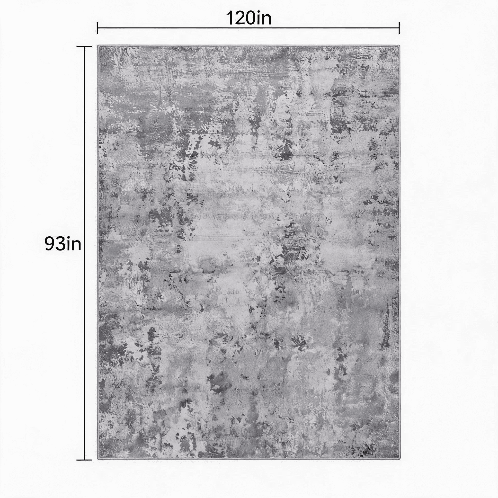 8x10 Light Grey Abstract Area Rug Machine-Woven Non-Shedding Stain Resistant Kid Pet Friendly Medium Pile Cotton Backing Indoor Rug for Living Room Bedroom Dining Room Entryway Office