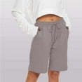 thumbnail image 2 of Shorts For Women Casual Running Workout Elastic Waist Athletic Yoga Sports Pockets Pants, 2 of 5