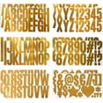 thumbnail image 1 of 2.5 Inch Mailbox Numbers and Letters Stickers 12 Sheets Self Adhesive Stickers Vinyl Letters Numbers Kit Mailbox Signs for Home Business Apartment Address Window Door Car Truck(Gold), 1 of 6