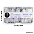 thumbnail image 3 of 1 Box 3D False Nails Soft Gels Nails Tips Almond Artificial Nails Full Cover on Nails, 3 of 6