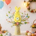 thumbnail image 1 of CY5O5ee Flocked Rabbit Easter Decorations Colorful Cute Rabbit Figurines Spring Table Centerpieces Standing Tabletop Ornament for Wedding Birthday Party Garden Indoor Outdoor Home Decor, 1 of 8