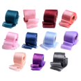 thumbnail image 3 of SPRING 50 Yards Chiffon Mesh Bright Silk Pleated Ribbon Bow Bouquet Package Yarn Ribbon Navy Blue, 3 of 9