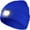 Blue, variant on Morttic LED Beanie Hat with Light,Unisex 4 LED USB Rechargeable Headlamp Knitted Cap Flashlight Head Lights Hat Women Men Gift (Red)
