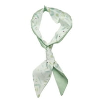 Unique Bargains 1 Pc Headband Leaves Long Ribbon Hairband for Women Green