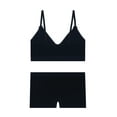 thumbnail image 4 of No Boundaries Women's Seamless Triangle Bralette & Boyshort Set, Sizes XS-XXXL, 4 of 8