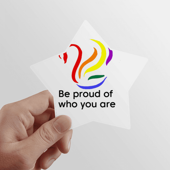 Be Proud Of Who You Are Star Sticker Paster Vinyl Car Tags Decoration Decal