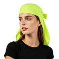 thumbnail image 2 of Domzle Women Men Breathable Neck Drape Do Rag Helmet Liner Neck Widening UV Sun Protection Neck Drape Hat Dew Rag Cycling Cap Fluorescent, 2 of 4