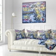 thumbnail image 3 of Designart City at Night Graphics Art - Cityscape Throw Pillow - 18x18, 3 of 5