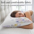 thumbnail image 5 of Easter Bunnies Pillow Covers 12"x20", Spring Cute Rabbits Floral Watercolor Soft Brushed Microfiber Breathable Throw Pillow Covers, Decorative Pillowcase with Zipper for Couch Sofa Bedroom, 5 of 9
