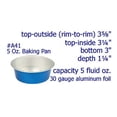 thumbnail image 2 of KitchenDance Disposable Aluminum Colored 5 Ounce Baking Cu, 2 of 3