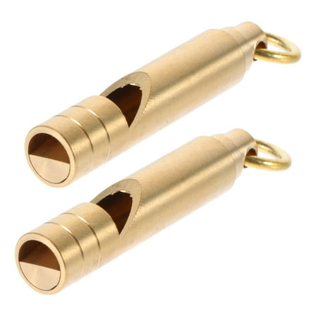 BESTOYARD Soccer Whistle Retro Design Whistle Brass for Referee and Guard Sports Events 2Pack