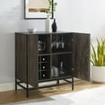 thumbnail image 3 of Crosley Furniture Jacobsen Wood Bar Cabinet in Brown Ash/Matte Black, 3 of 3