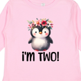 thumbnail image 4 of Inktastic 2nd Birthday Party Penguin 2 Year Old Girl Girls Long Sleeve Toddler T-Shirt, 4 of 5