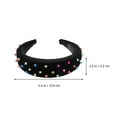 thumbnail image 2 of TABLETREANDS Wide Hairband De Esponja Para Mujer El Para Reuniones Y Conciertos, 2 of 8