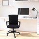 thumbnail image 3 of Rotating Armchair Slipcover Removable Stretch Computer Office Chair Cover Protector Size M (Black), 3 of 6