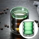 thumbnail image 4 of Doble pared de alto borosilicato taza de café resistente al calor resistente a calor boca bebida taza taza taza de té taza de té taza de café Verde Soledad Taza de café, 4 of 6