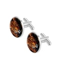 thumbnail image 2 of Leopard Men's Stainless Steel Cufflinks for Dress Shirts - Versatile Style for Any Occasion, 2 of 6