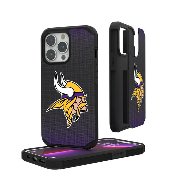 Minnesota Vikings Linen Logo iPhone Rugged Case