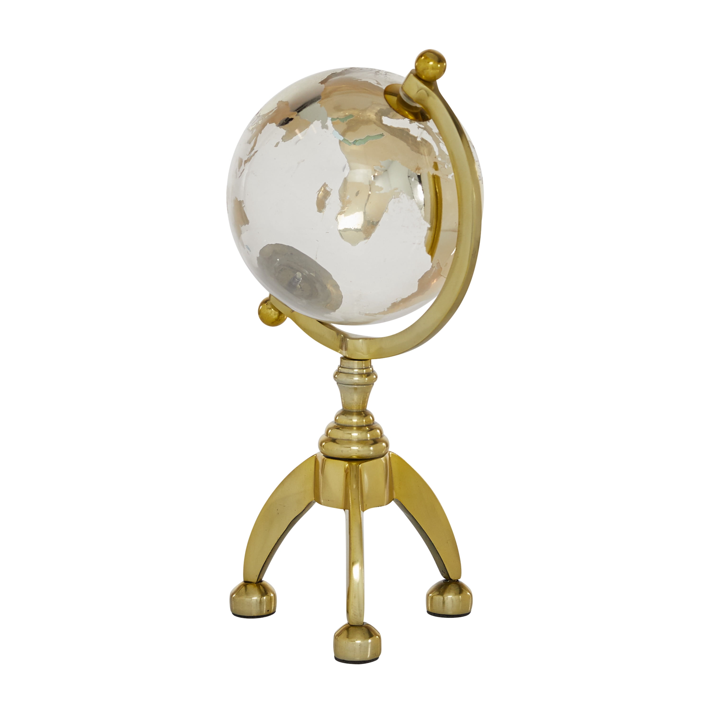 DecMode 5" Gold Globe with Tripod Base
