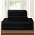 thumbnail image 6 of Elegant Comfort 1500 Hotel Quality Microfiber Wrinkle and Fade Resistant Cozy 6-Piece Bedding Set, King Black, 6 of 6