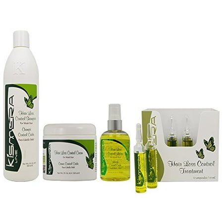 Kismera Hair Loss Control Shampoo & Cream & Lotion & Treatment 12ampoules (Best Way To Control Hair Loss)
