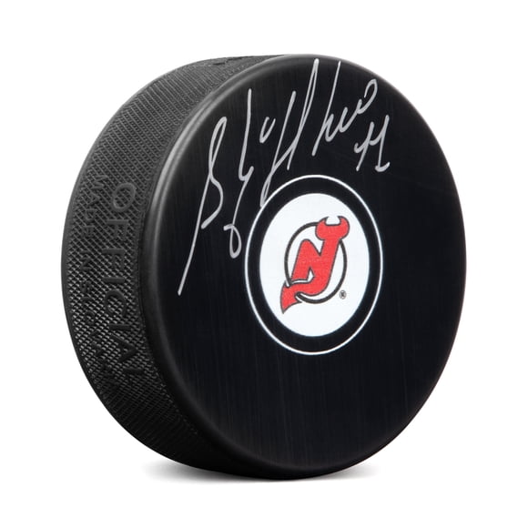 Stephane Richer Rondelle de Hockey des Devils, Nouveau Chandail Autographié