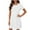 White, variant on Fsgntruao Summer Dresses for Women Short Sleeve V-Neck Casual Sundresses T-Shirt Dress Fashion Beach Vacation Clothes S-2XL