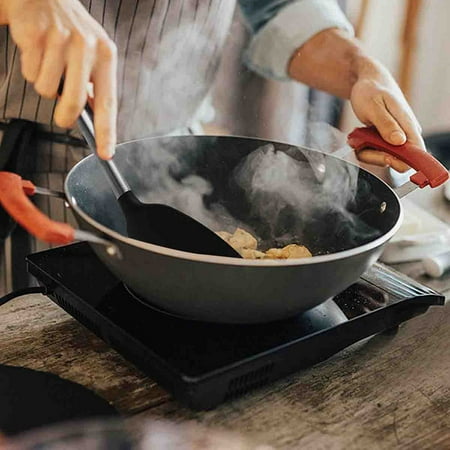 

Stainless Steel Handle Silicone Nonstick Spatulas High Heat Resistant to 480°F Food Grade Turner BPA Free