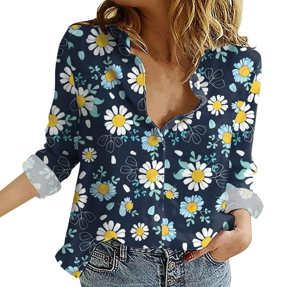 fvwitlyh T-Shirts for Women Women White Button Down Shirt Dressy Casual Work Tops Chiffon Blouse Summer Short Sleeve Shirts