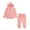 Pink, variant on Esaierr 2PCS Baby Kids Boys Girls Velour Tracksuit Outfits Toddler Infant Hoodie Velour Sweatshirt Autumn Winter Sweatsuits Jogging Suits for 9m-13y